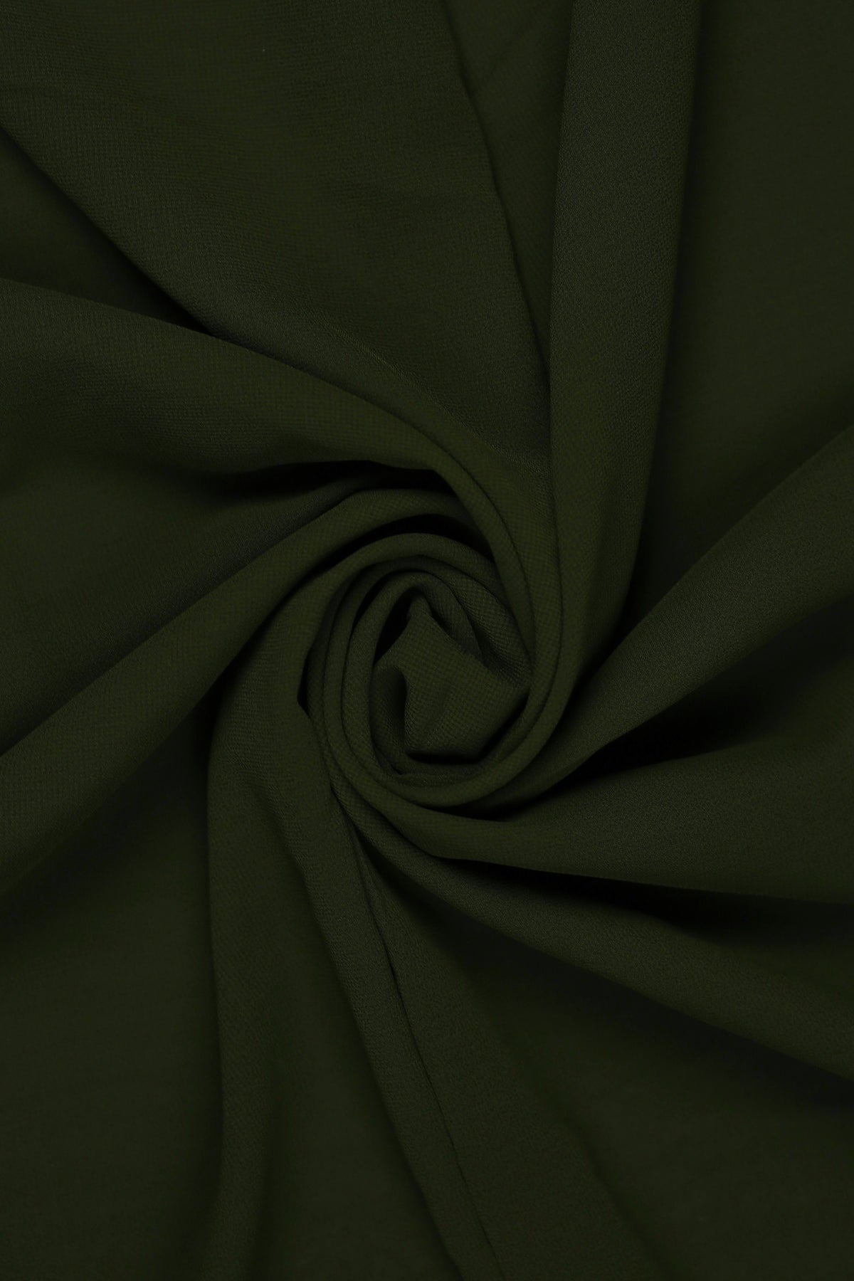 Plain Georgette - Olive Green